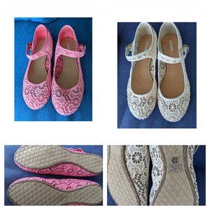 LOT Cream Soda Lace Maryjane Ballet Flats Adorable